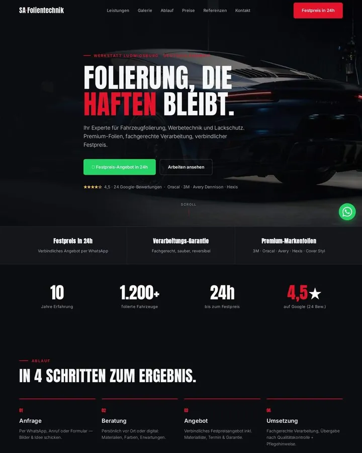 Website of S.A. Folientechnik